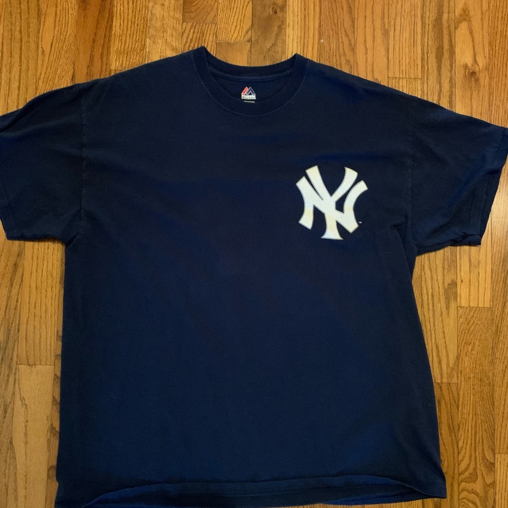 Majestic Navy Blue New York Yankees Short Sleeve Tee